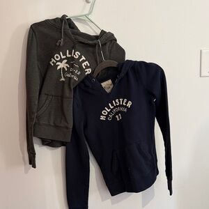 Hollister Kids' Charcoal and Navy Hoodies